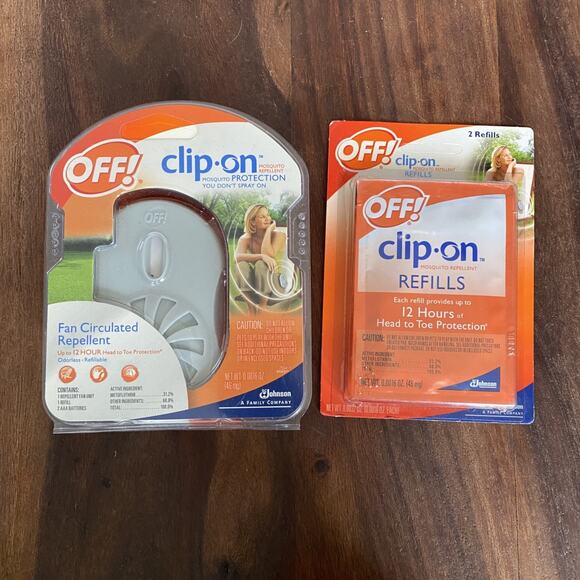 New Off! Clip On Fan Circulated Mosquito Repellent w/ 2 Refills Johnson - Picture 1 of 6